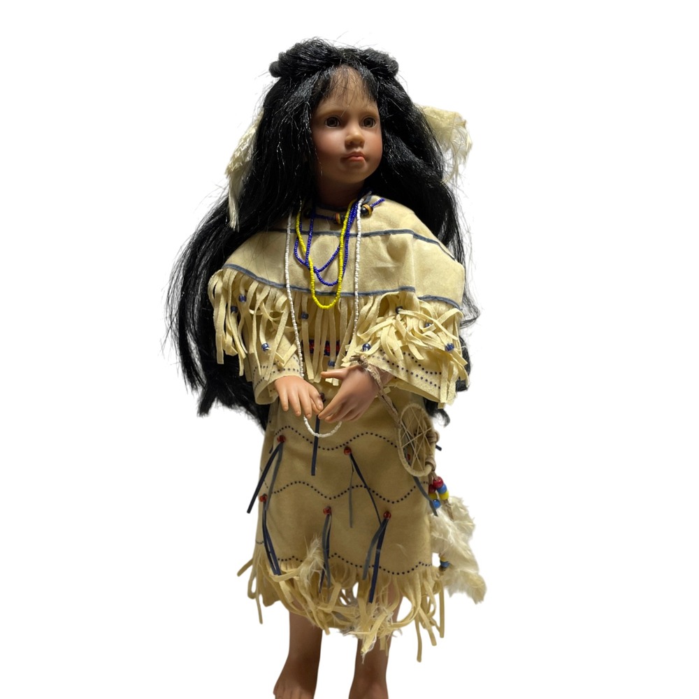 Native American Linda Mason Collector Doll AEL 2004 833 21" Tall